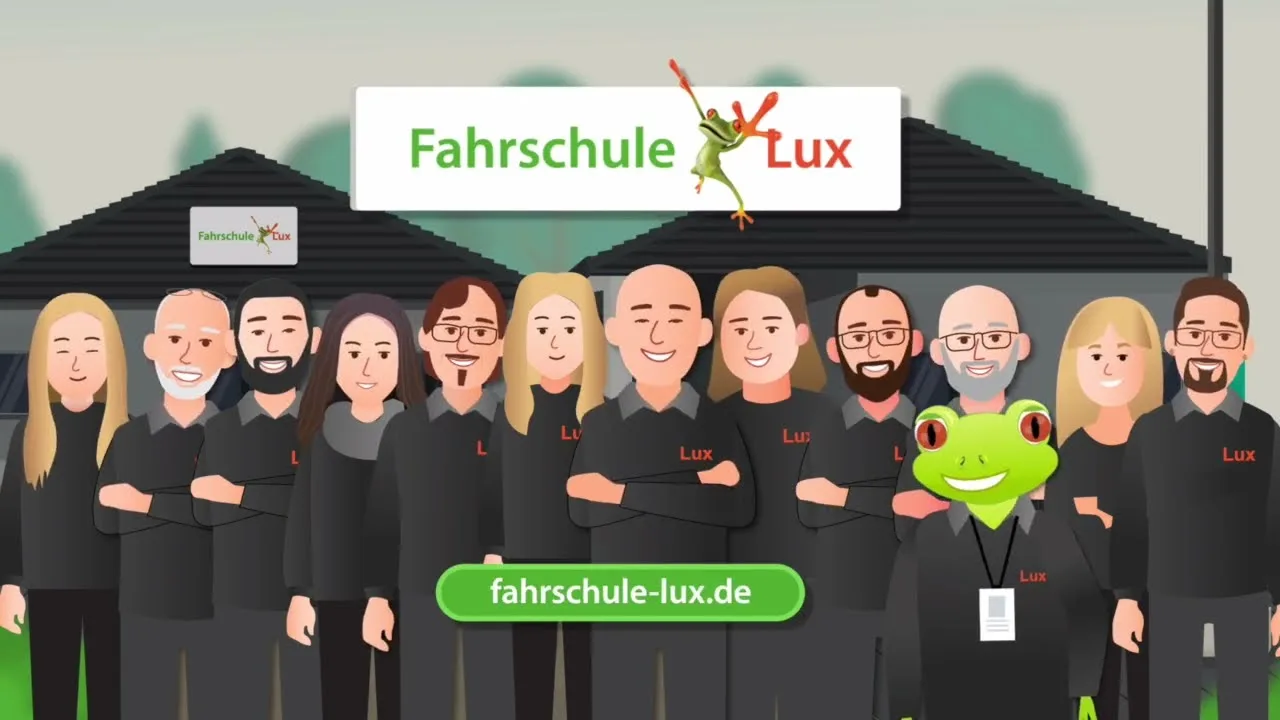 Standbild aus dem Erklärvideo der Fahrschule Lux